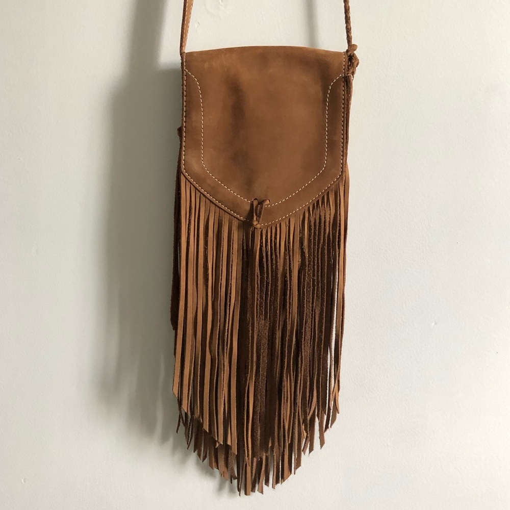 Vintage Ralph Lauren Genuine Suede Fringe Bag